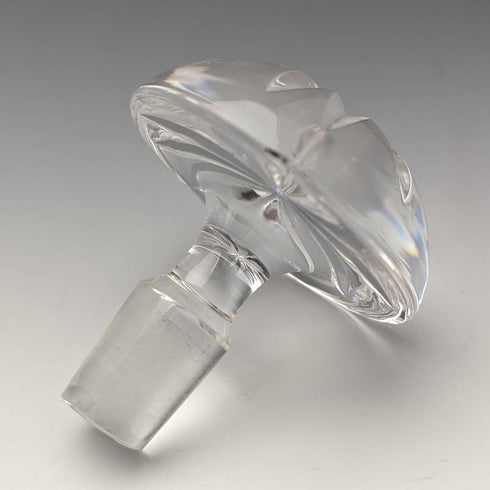 1979 British vintage cut glass sterling silver decanter Mappin and Webb